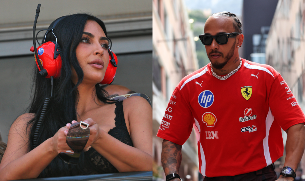 Kim Kardashian and Lewis Hamilton